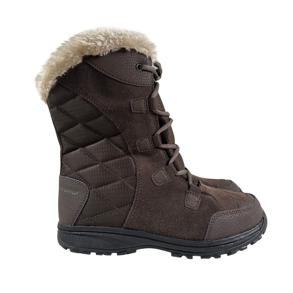 Columbia‎ Winter Boot Ice Maiden II Womens 6.5 Waterproof Insulated Cordovan